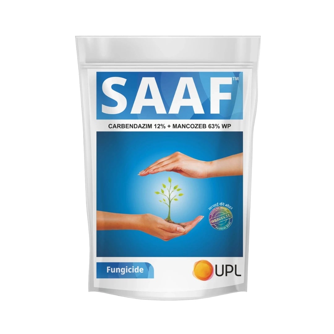 UPL Saaf Fungicide - Dual Action Broad Spectrum Controls Leaf Spot, Early Blight, Late Blight & Powdery Mildew in Chilli, Grapes, Mango, Paddy, Potato, Maize, Tea & Groundnut