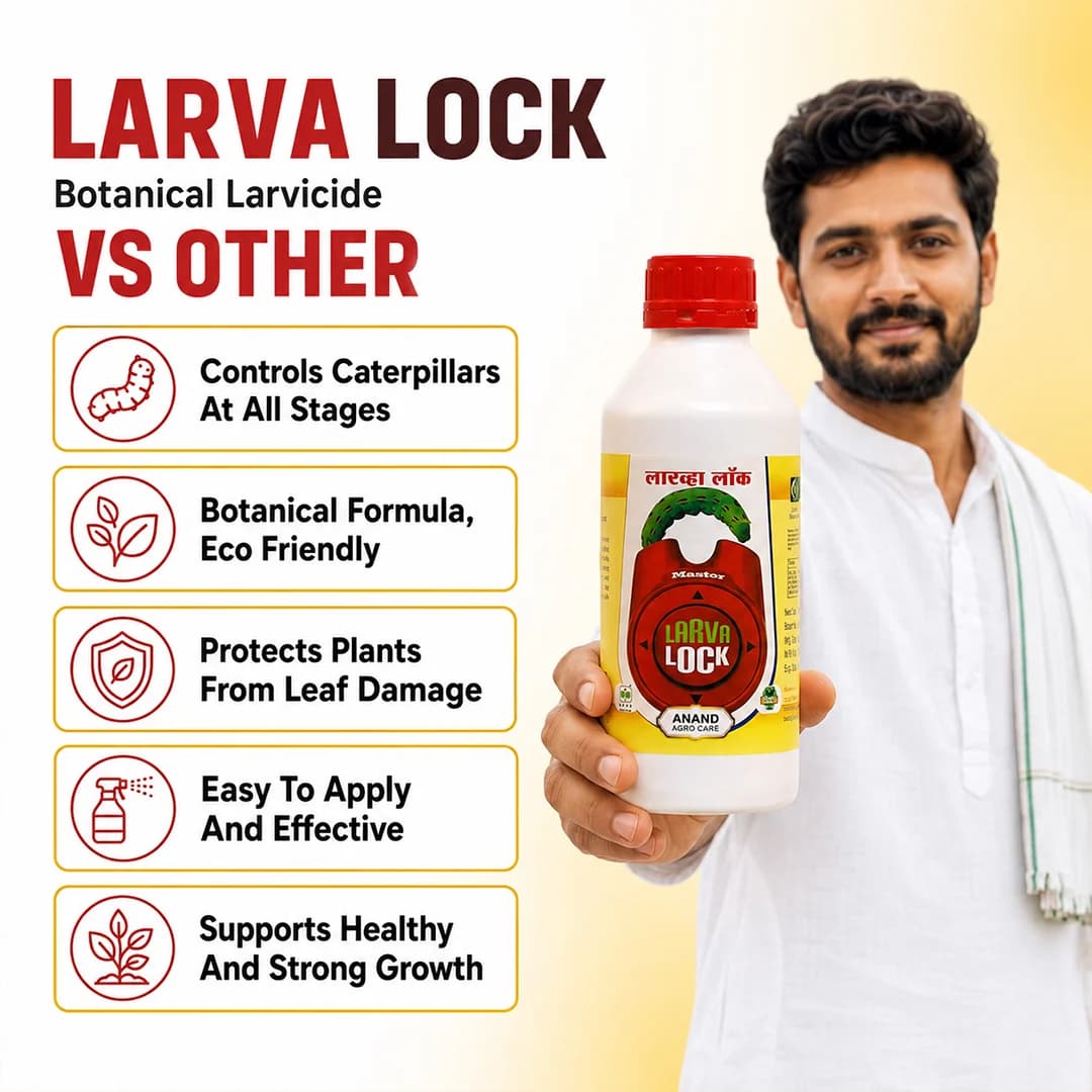 Anand Agro Larva Lock, Unique Formulation Of Different Botanical Extracts, Targets Caterpillars And Larvae At All Developmental Stages. - Image 2
