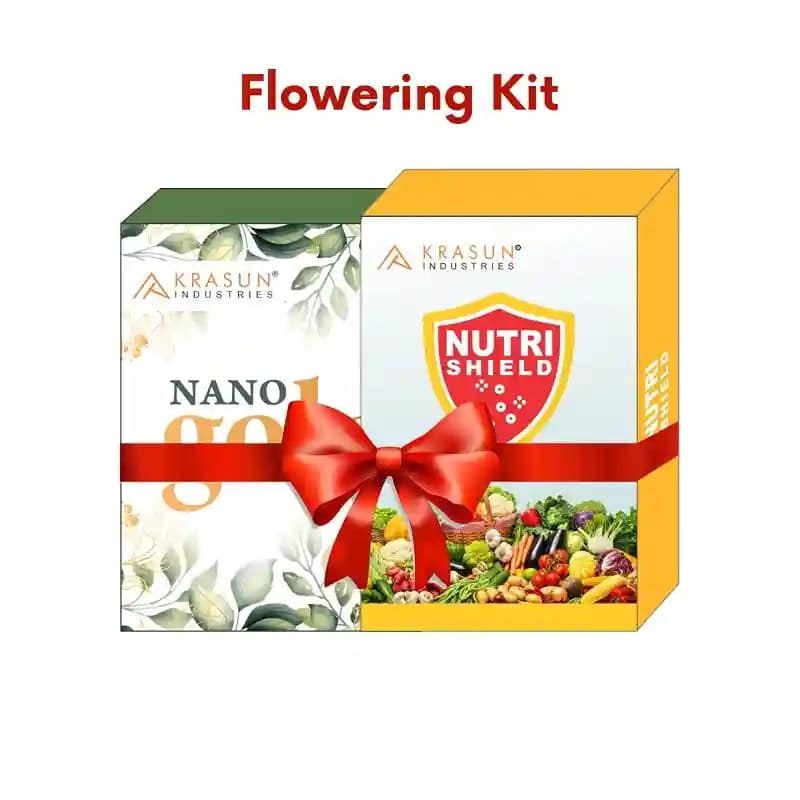 Krasun Flower Special Kit 55 GM (Nutri Shield 50 GM + Nano Gold 5 GM) Helps Increase Flowers And Reduce Flower Dropping
