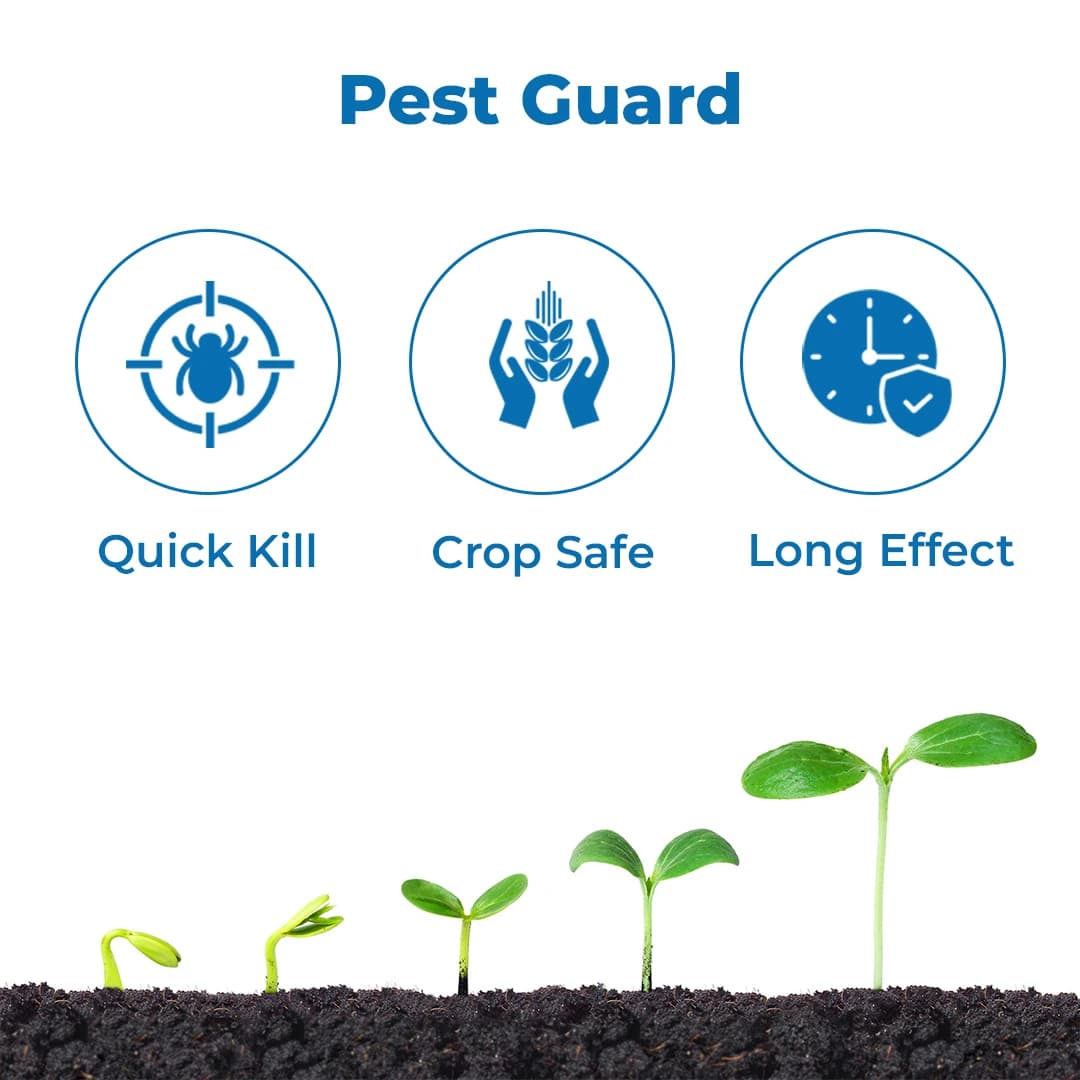 Suraksha Kit For Thrips And Mites Control at Growth Stage 40-45 Days (F-Zone 250 ML + Alpha Bio 250 ML + Spring Ever 1 Ltr + NB 80 250 ML) - Image 3