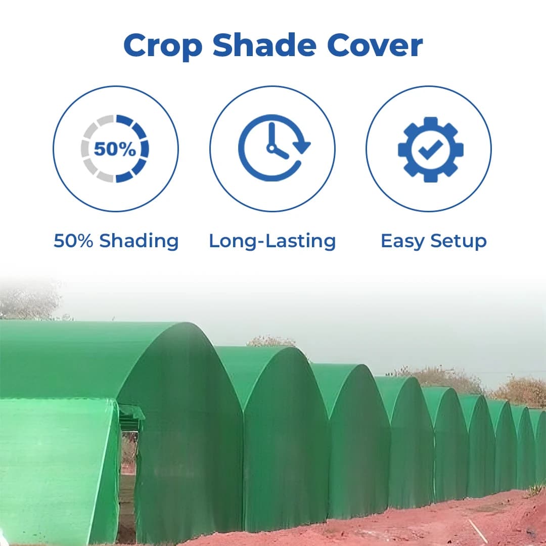 Radhe Green Shade Net 50% Shade, UV Treated Sunshade Cover, Meter (4.8 m x 9.7 m) Foot (16 FT x 32 FT), Easy To Install - Image 3