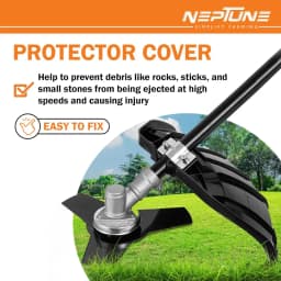 Neptune BC-1800E 2 In 1 Corded Electric Brush Cutter And Trimmer, 1800W, 7500RPM, 2 Types Blade, Ideal Grass Cutter For Home Garden 4