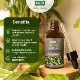 IFFCO Urban Garden Aqua Green Diet Liquid Fertilizer, For Water Plant Food, Boost Growth For Lucky Bamboo, Money Plant, Pothos, And More 6
