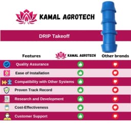Kamal Agrotech 16mm Take Off, Drip Irrigation Accessories, Drip Fitting Leak-Proof Water-Saving Irrigation Connector For Agriculture & Gardening 3