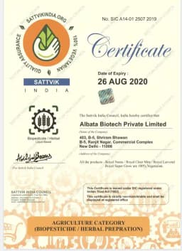 ALBATA Royal Larvend NOCA, SATTVIK and KRUSHI Certified, Non Toxic, Eco friendly. 5