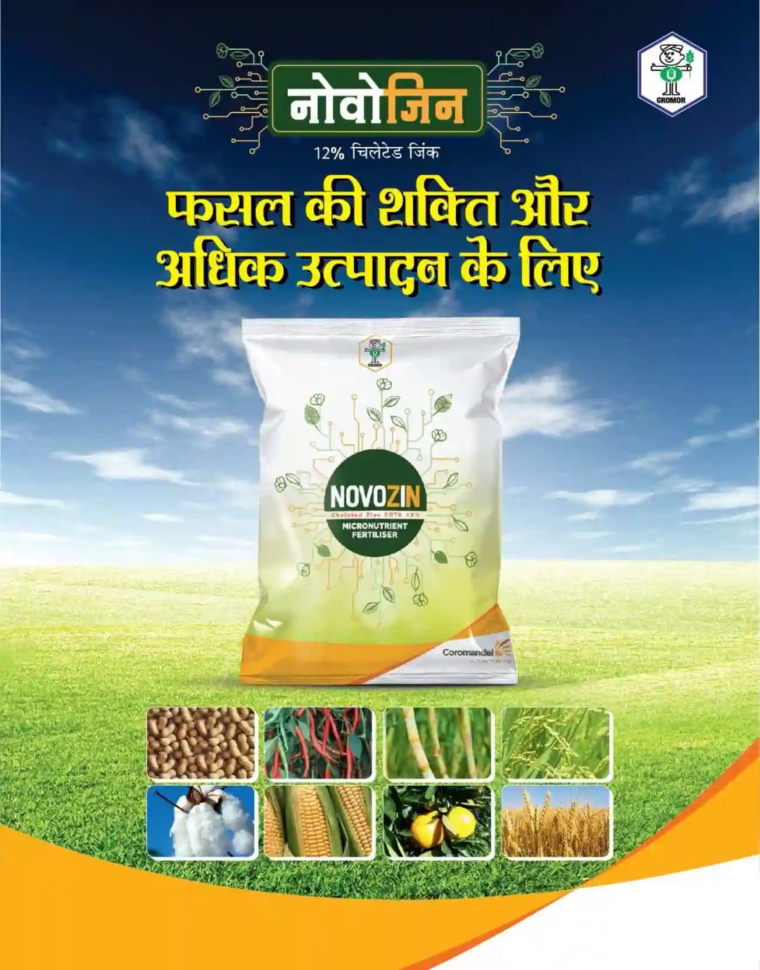 Coromandel NOVOZIN Chelated 12% Zinc EDTA Fertilizer, Enhanced Crop Nutrition, Faster And Efficient Zinc Availability - Image 2