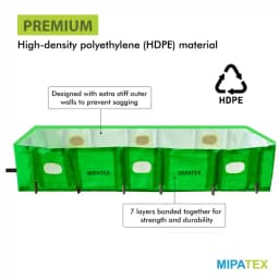 Mipatex HDPE Organic Vermi Compost Bed, High Quality Material, With Different GSM And Sizes, Color Green And White. 6