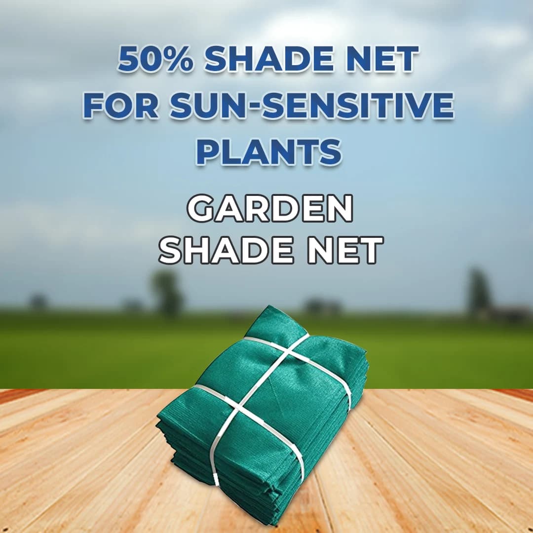Anil Packaging Garden Shade Net 50% Shade , Sun Protected, UV Stabilized Material - Image 2