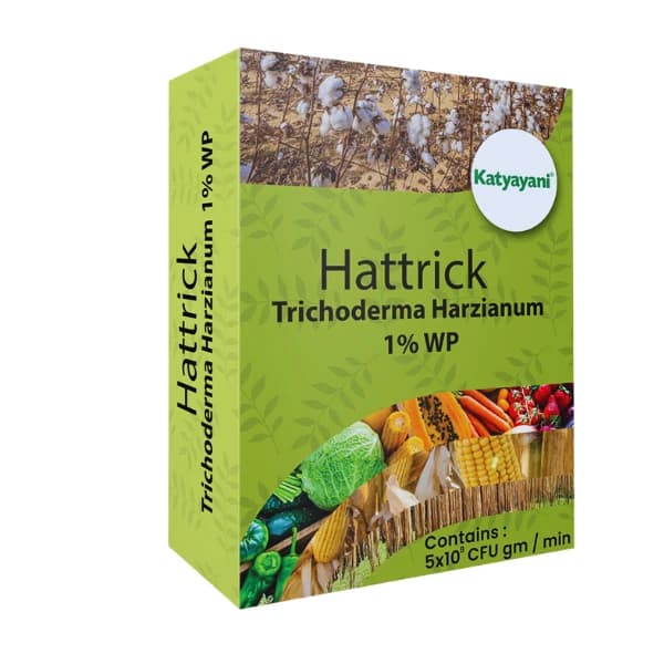 Katyayani Hattrick Trichoderma Harzianum Bio Fungicide Powder Advanced Biological Solution For Effective Fungal Disease Control - Image 1
