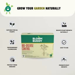 BloomBuddy Bio-Disease Control Pseudomonas Fluorescens 1.0% WP, Natural Plant Strengthener & Disease Fighter 3