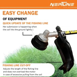 Neptune BC-1800E 2 In 1 Corded Electric Brush Cutter And Trimmer, 1800W, 7500RPM, 2 Types Blade, Ideal Grass Cutter For Home Garden 5