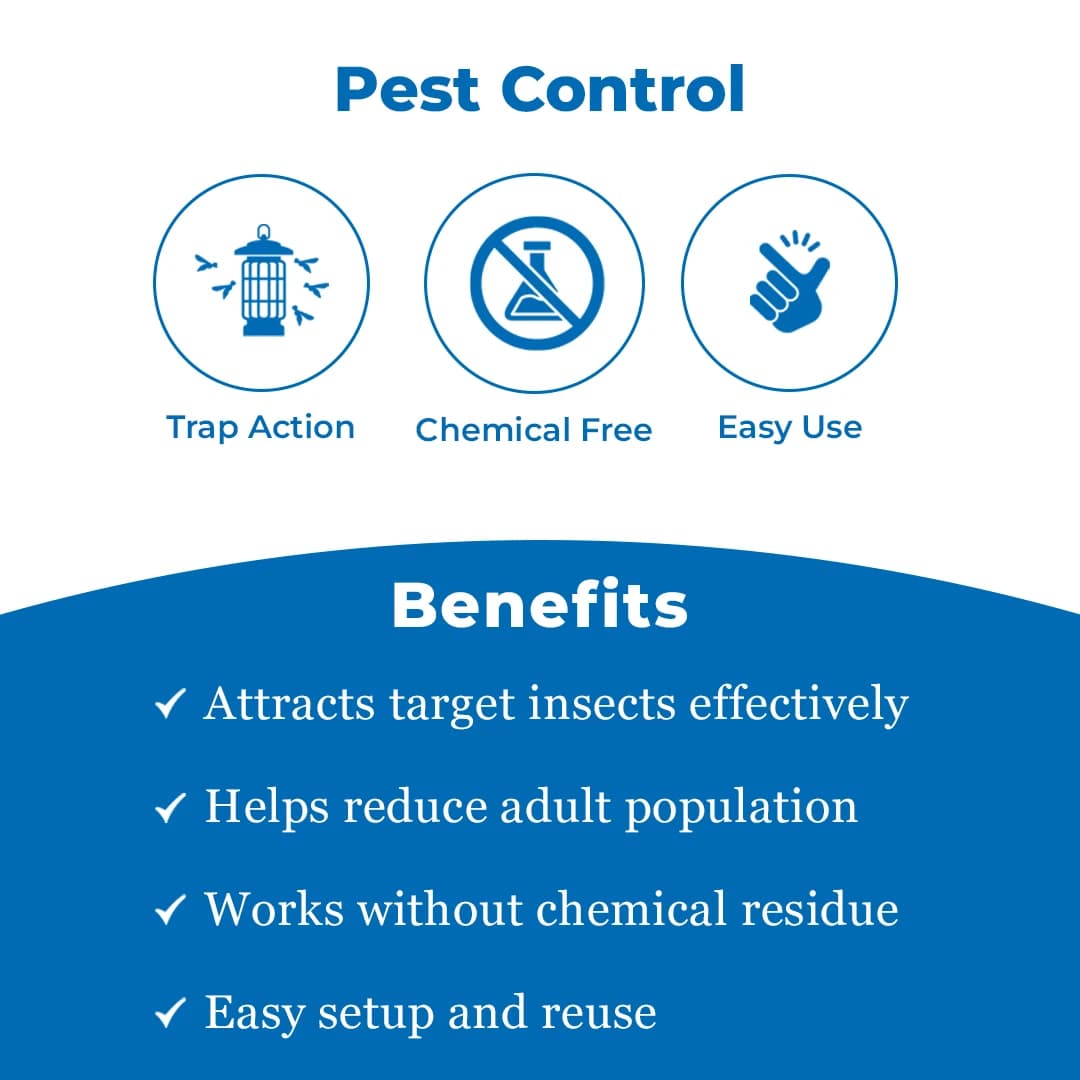 Fruit Fly pheromone Trap Set For 1 Acre and Lure For Bactrocera Correcta, Zonata, Dorsalisa. - Image 3