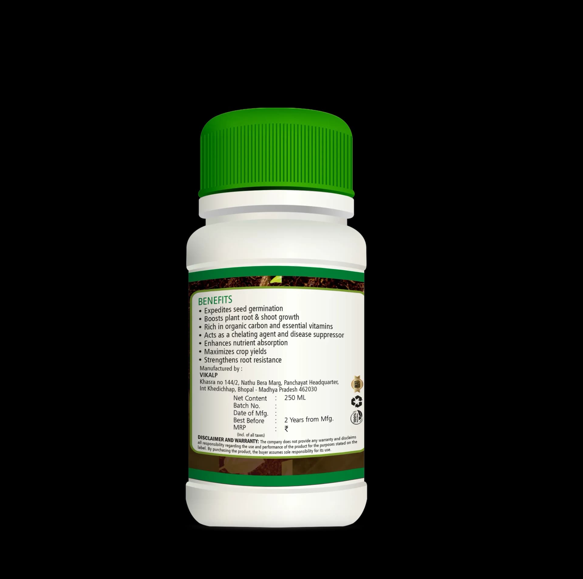 Vikalp Soil Carbon Booster, Humic Acid Liquid Soil Application Fertilizer, 10% Humic Acid, 5% Amino Acid, 3% Seaweed Extract, and 1% Plant Extract - Image 3