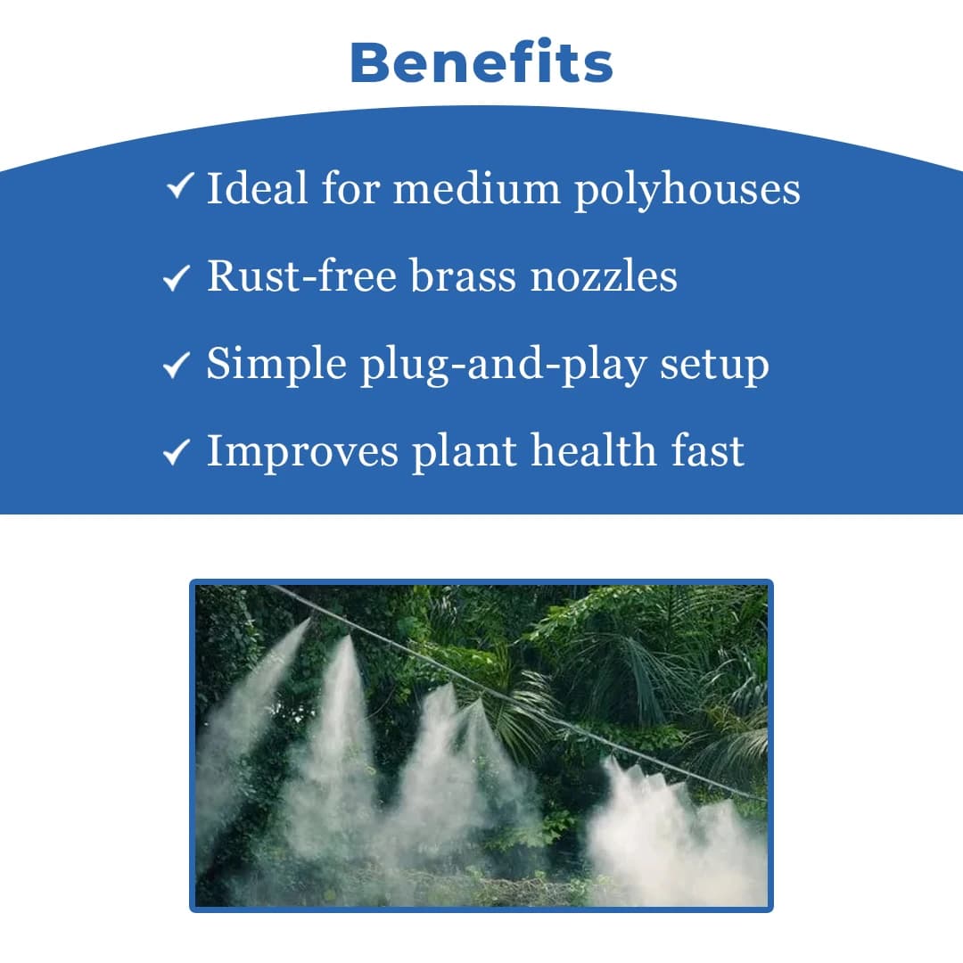 Siddhi Fogger Kit, 150 Ft Pipe, Brass Nozzles With Timer, Filter And Other Accessories, Suitable For Patio Misting, Greenhouse, Backyard - Image 4