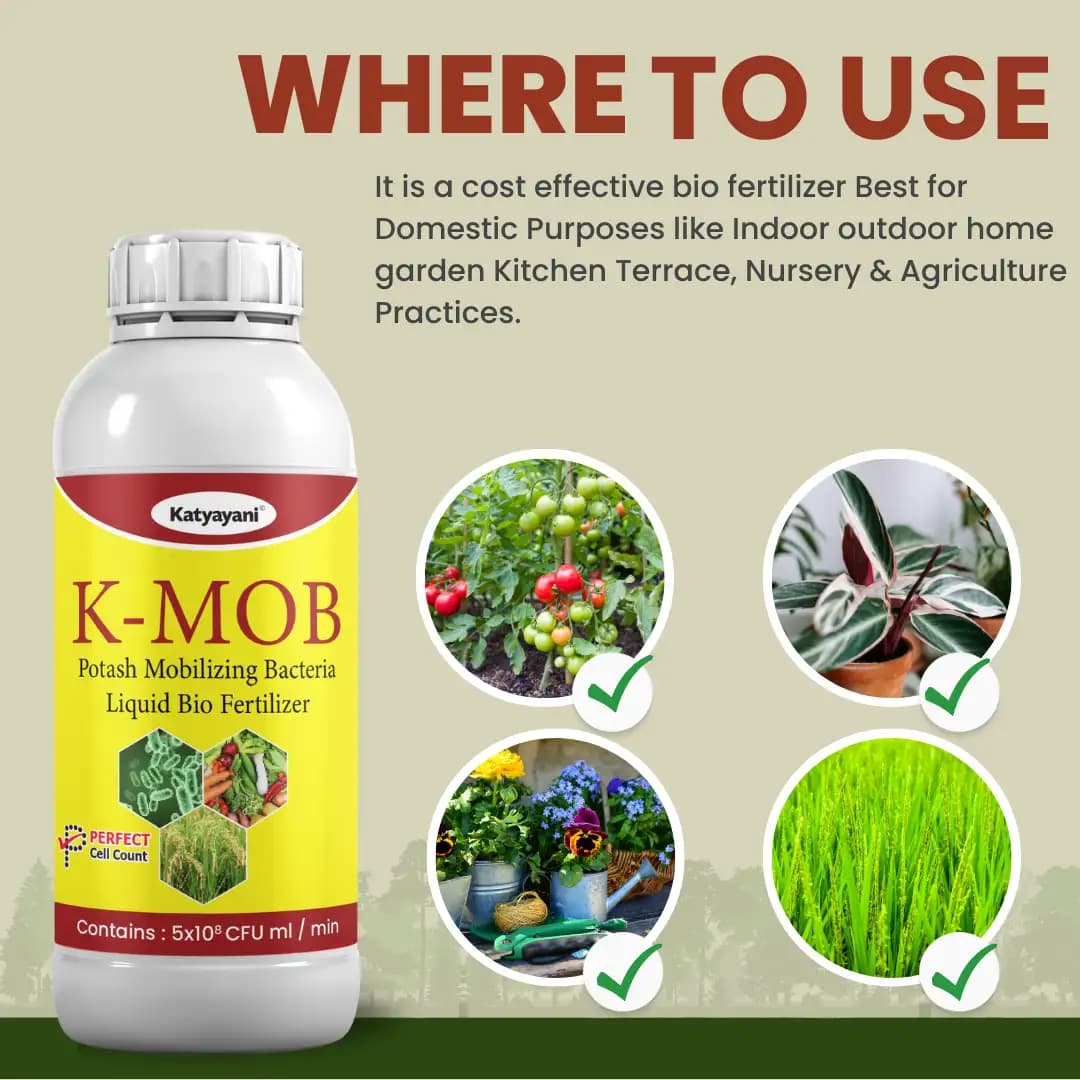Katyayani K-MOB Potash Mobilizing Bacteria Bio Fertilizer, Boosting Soil Potash Availability For Enhanced Crop Health - Image 4