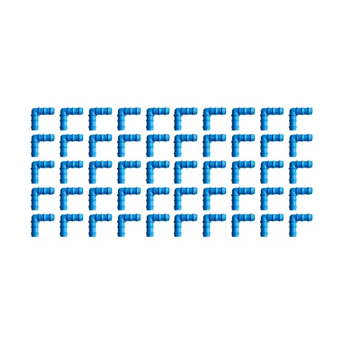 16 mm Drip Irrigation Elbow Connector - 90-Degree L-Shaped Barbed Fitting for Lateral Pipes - Image 3