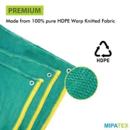 Mipatex Garden Shade Net 75% Shade, UV Stabilized, Sun Protected, Mipatex Green shade Net is made of 100% UV stabilized high-density polyethylene 5