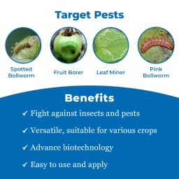 F500 - Larvicide, For Killing All Types of Larva, Spodoptera, Heliothis, Spotted Bollworm, Pink Ballworm, Brinjal Leaf Miner, Sugarcane Bollworm, etc 3