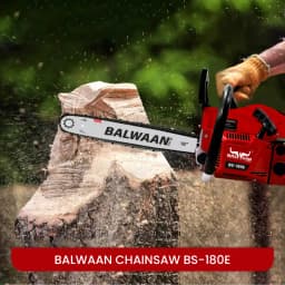 Balwaan BS-180E ECO Chainsaw, 58cc Engine, 2 Stroke Petrol Operated, 6 Months Warranty 7