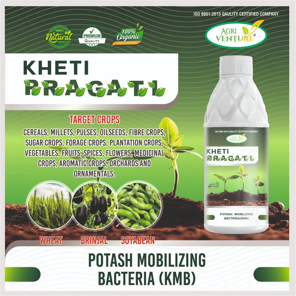 Agriventure Kheti Pragati (Kmb - Potassium Mobilizing Bacteria) Plant Growth And Development Bactericide Organic Product Bio Fertilizers - Image 3