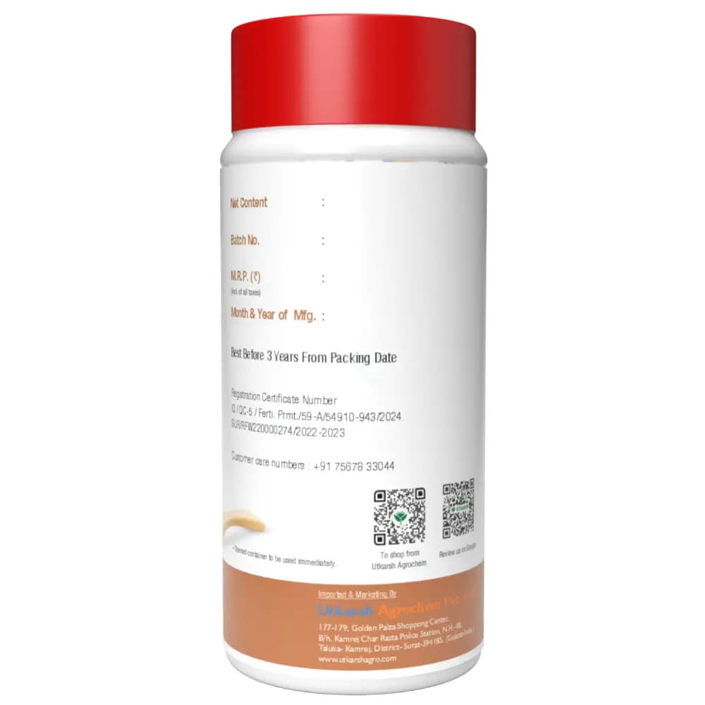 Utkarsh ManDate (Manganese- Mn 10% EDTA Chelated Fertilizer) 100% Water Soluble Foliar Spray - Image 3