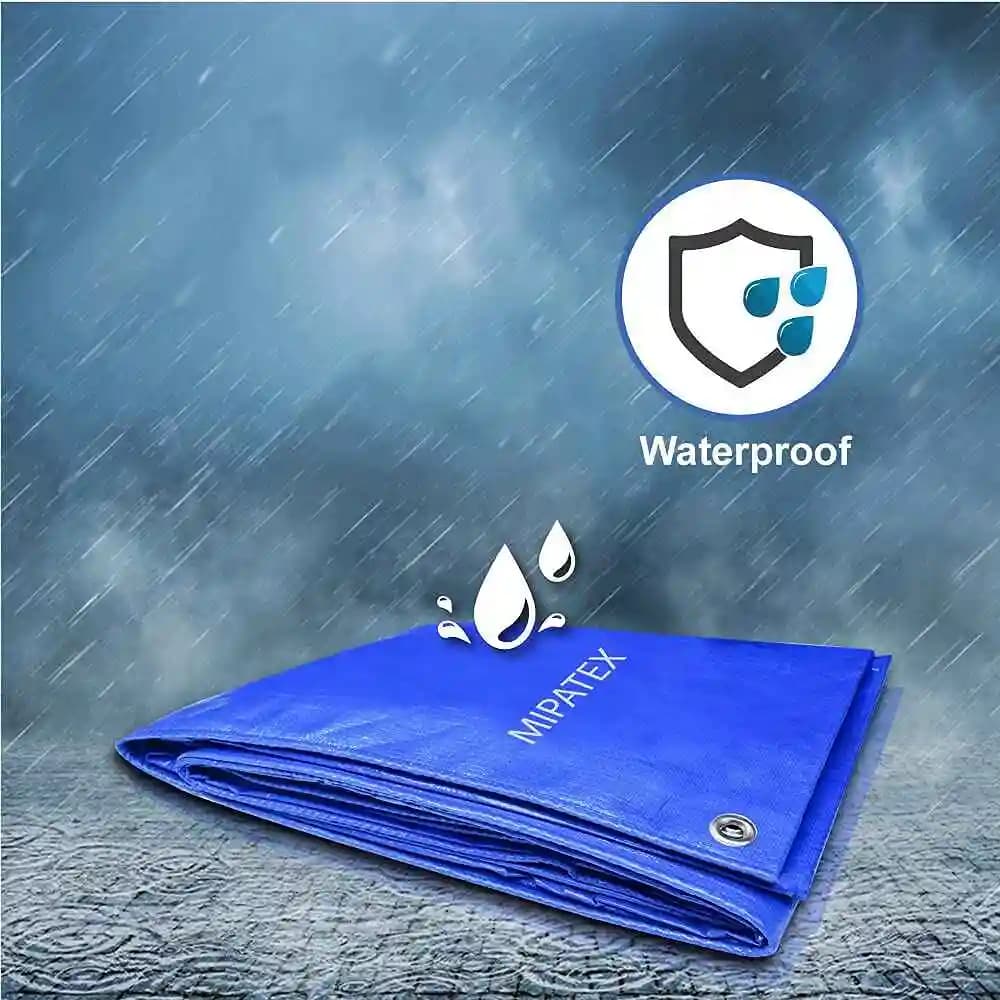 Mipatex Tarpaulin 150 GSM Waterproof Multipurpose Plastic Heavy Duty with Aluminium Eyelets. - Image 6