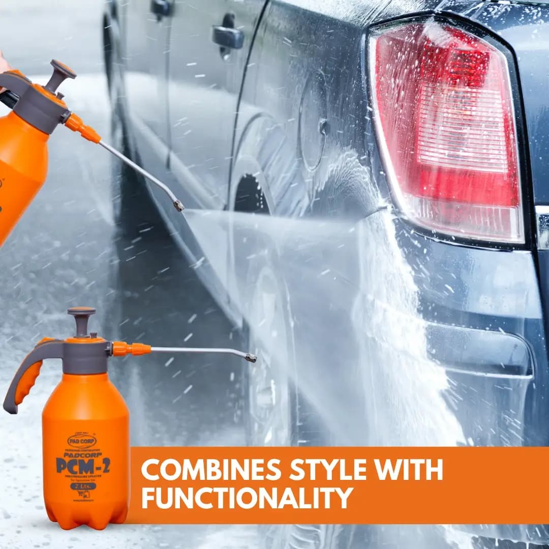 Pad Corp PCM-2 High Pressure Sprayer, Hand-Powered, Versatile For Gardening, Cleaning And Sanitizing (2 L Capacity) - Image 7