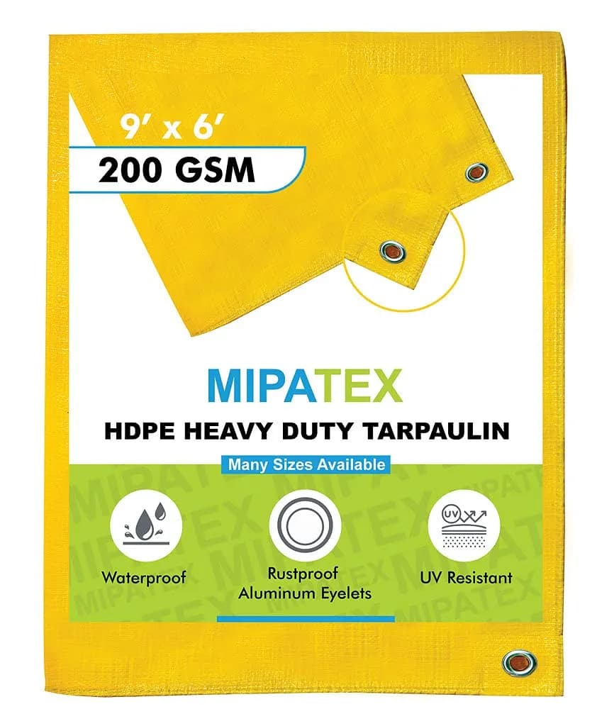 Mipatex Tarpaulin 200 GSM Waterproof Multipurpose Use UV Stabilized, Heavy Duty Material. - Image 6