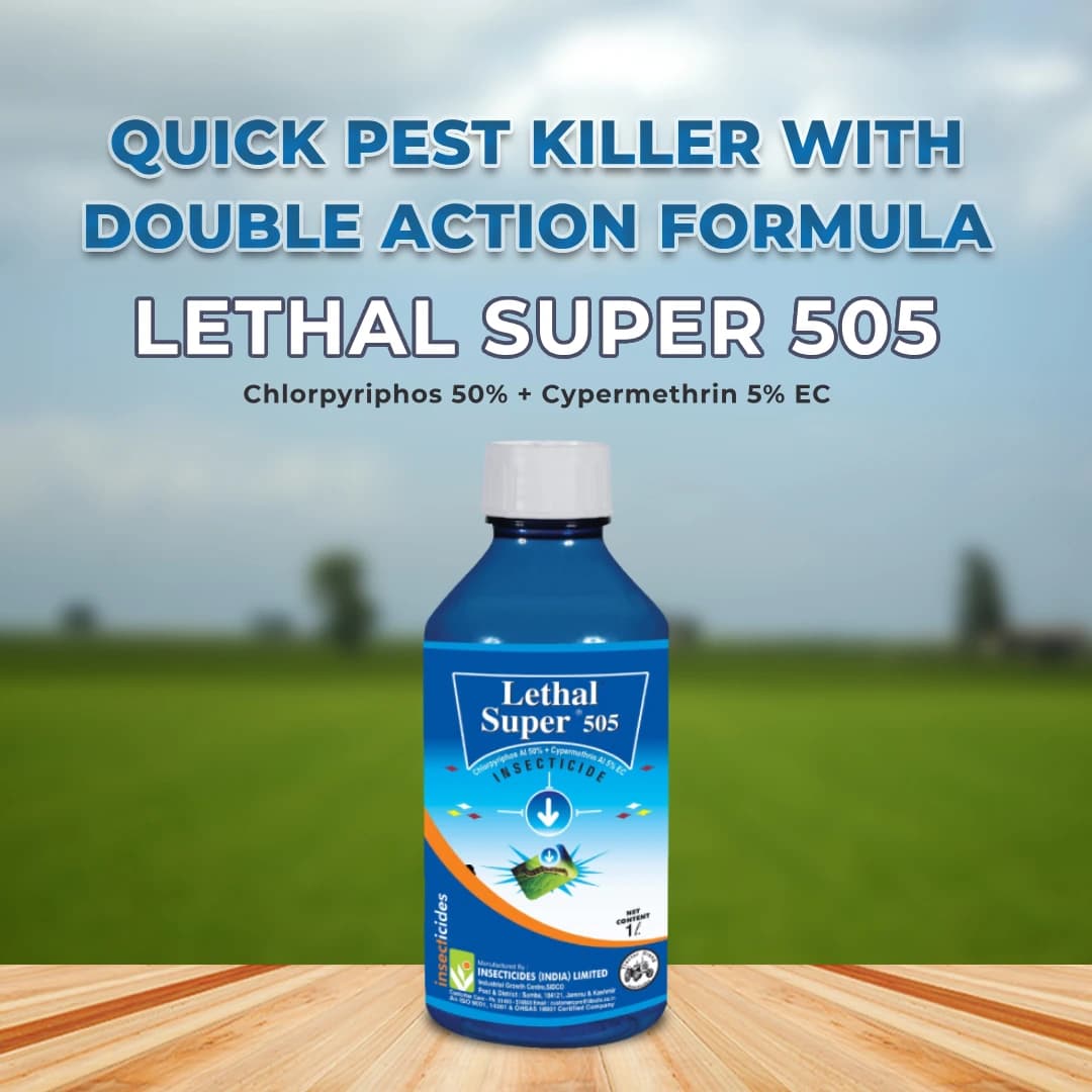 IIL Lethal Super 505 Chlorpyriphos 50% + Cypermethrin 5% EC Insecticide, Effective Against a Wide Range of Pests - Image 2