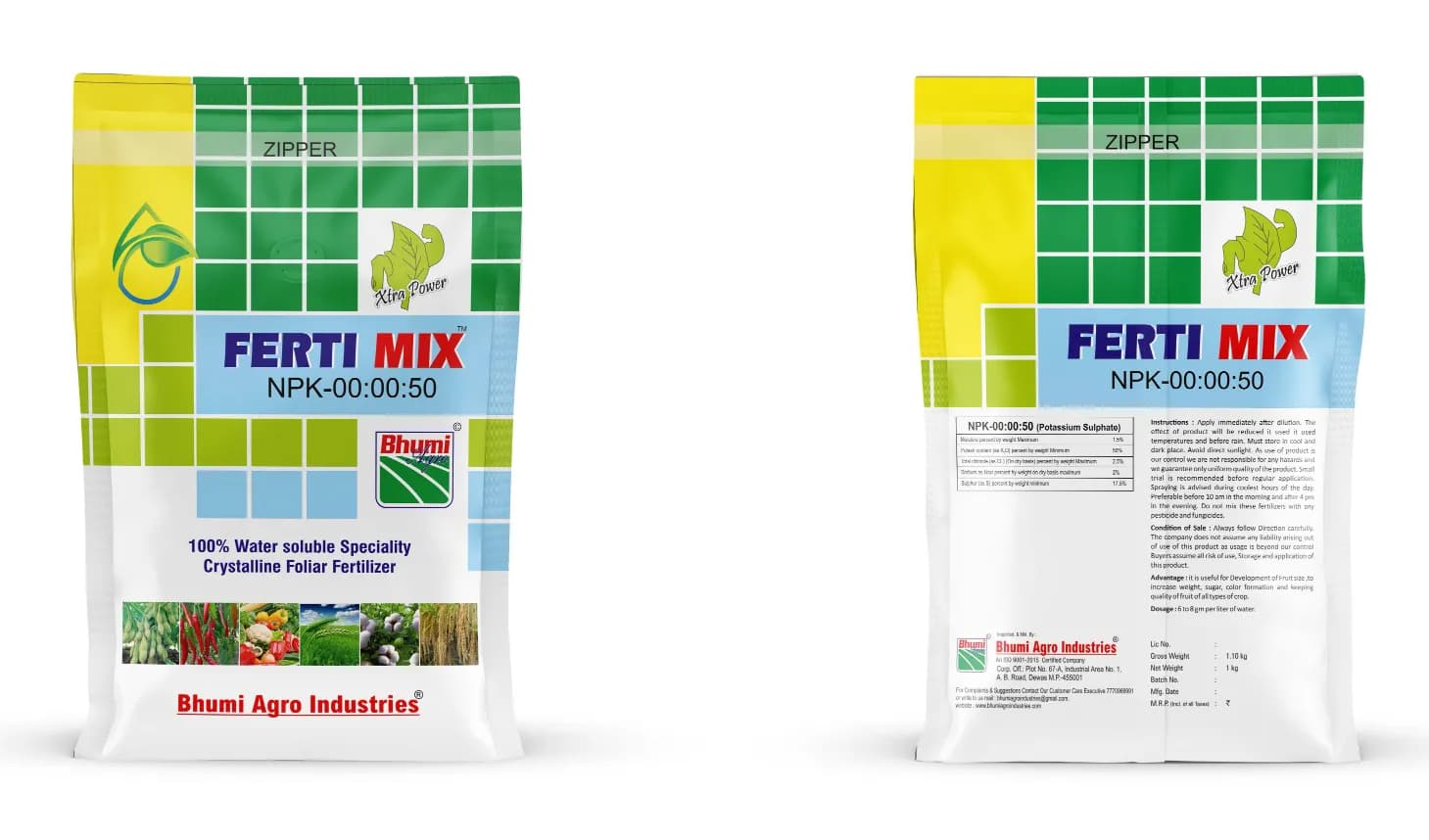 Bhumi Fertimix Npk 00:00:50 Water Soluble Fertilizer, Enhances Photosynthesis, Water Uptake And Nutrient Transport. - Image 3