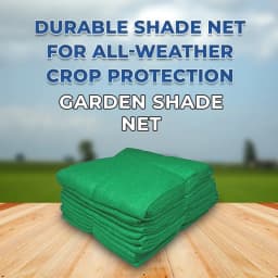 Radhe Green Shade Net 50% Shade, UV Treated Sunshade Cover, Meter (4.8 m x 9.7 m) Foot (16 FT x 32 FT), Easy To Install 2