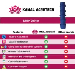 Kamal Agrotech 16mm Joiner, Drip Irrigation Accessories, Drip Fitting Leak-Proof Connector 4