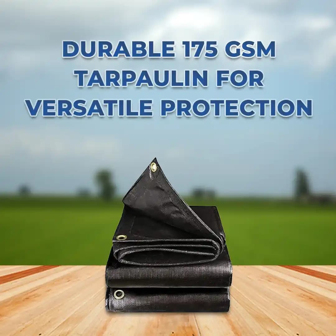 Black HDPE 175 GSM Tarpaulin - Image 2