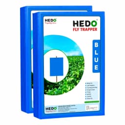 HEDO Eco A4 Size Blue Sticky Trap For Thrips, Aphids, Jassids & All Harmful Flying Insects, Best For Organic Vegetable And Fruits Farming Pest Control 3