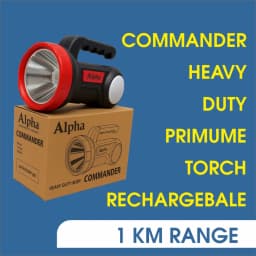 Radhe Agri Alpha Commander Rechargeable Torch, Heavy Duty, 1 Km Range And 5200mAh Battery 3