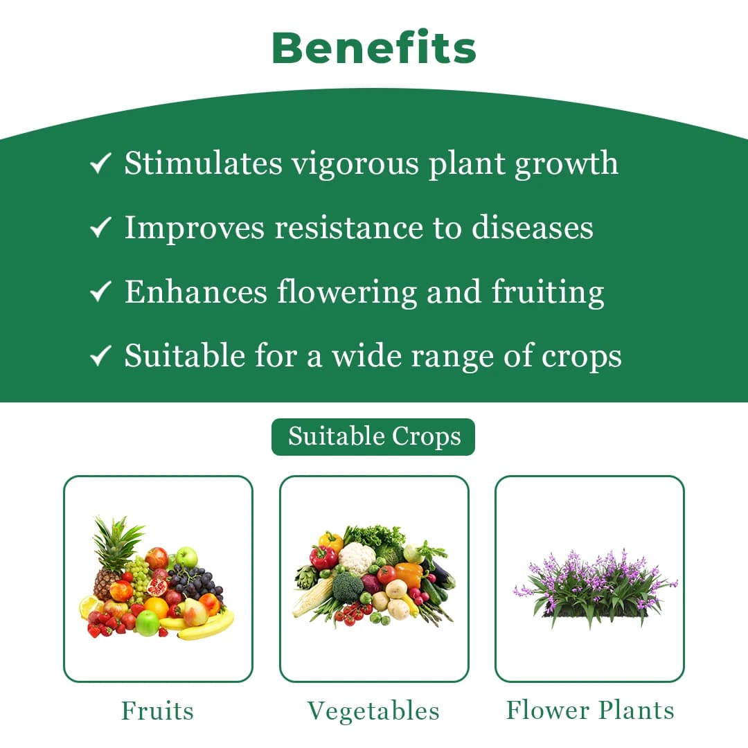 GACIL Enriched Multi Micronutrients Fertilizer Growth Booster for all Plants & Crops (100% Water Soluble Plant Food) - Image 4