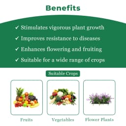 GACIL Enriched Multi Micronutrients Fertilizer Growth Booster for all Plants & Crops (100% Water Soluble Plant Food) 4
