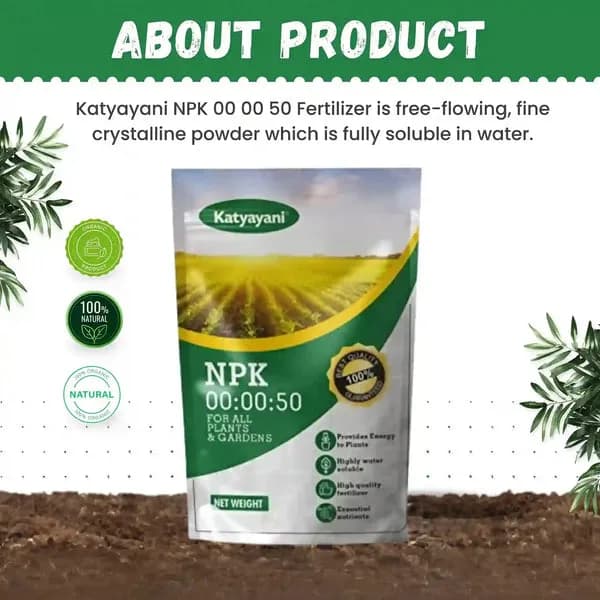 Katyayani Npk 00:00:50 Potassium Sulphate Fertilizer For Fruit Maturity Stage, Foliar Spray and Drip - Image 3