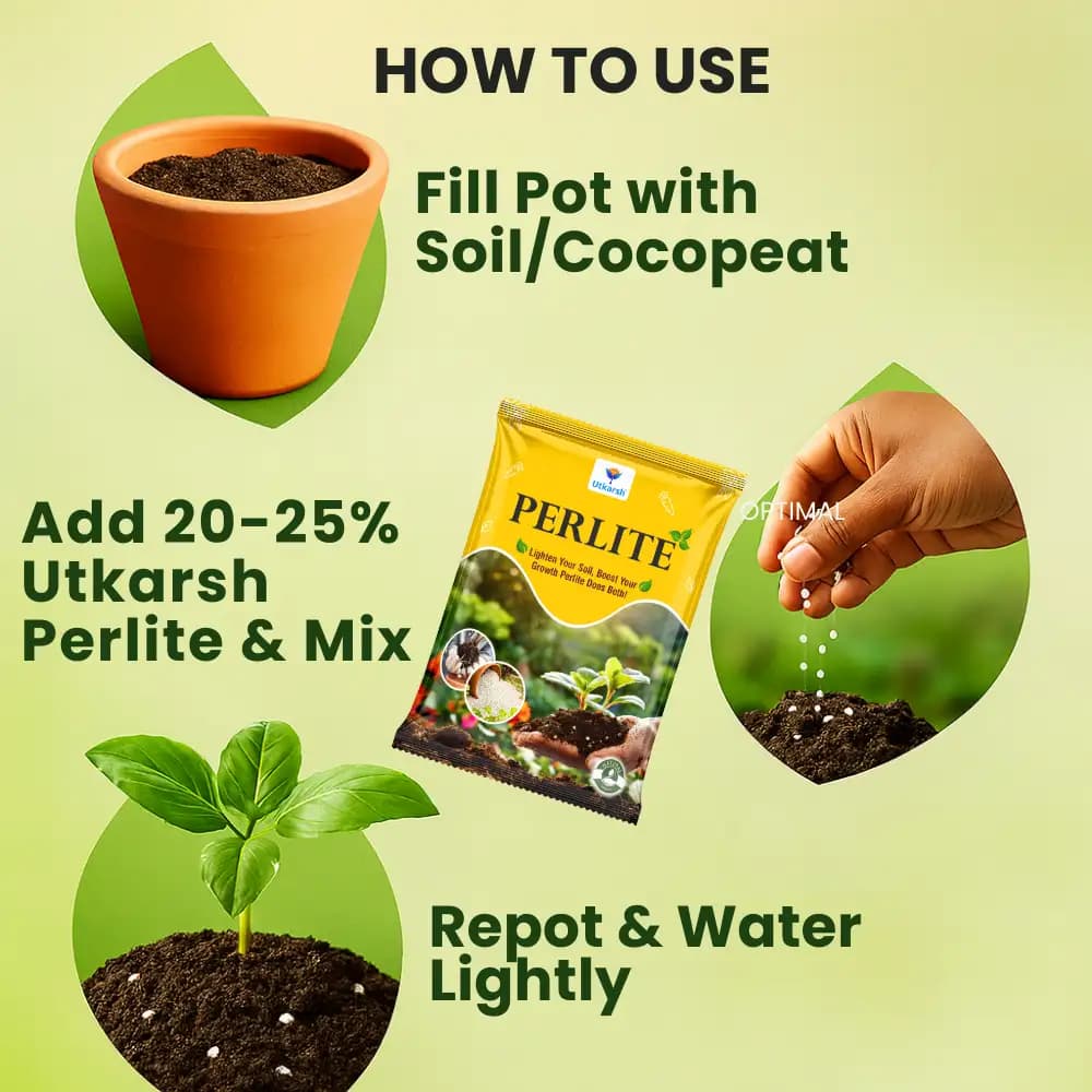 Utkarsh PERLITE Soil Conditioner, Effective For Plants, Gardening, Hydroponics And Horticulture - Image 4