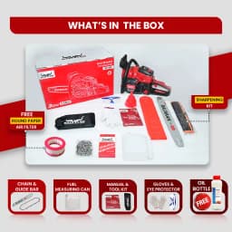 Balwaan 18 Inches BS-680 Ultimate Chainsaw with 68CC Engine, Petrol Operated, 1 Year Warranty 6