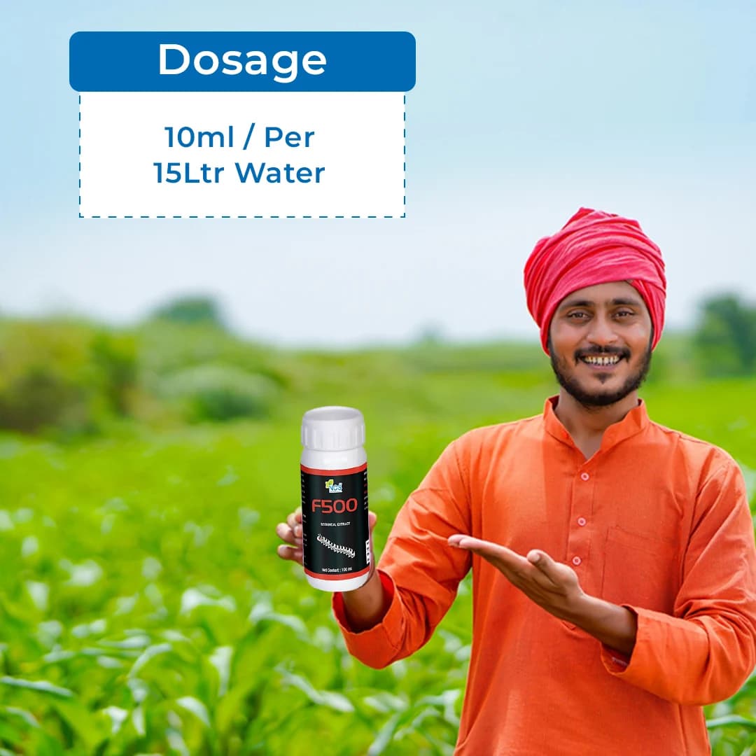 F500 - Larvicide, For Killing All Types of Larva, Spodoptera, Heliothis, Spotted Bollworm, Pink Ballworm, Brinjal Leaf Miner, Sugarcane Bollworm, etc - Image 5