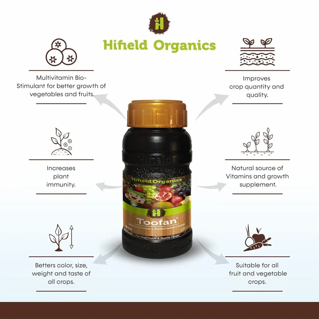 Hifield Toofan Amino Acid, Fulvic Acid, and Multi Vitamins, For Enhancing Nutrient Uptake And Stimulating Plant - Image 3