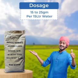 Imported Super Potassium Humate 98% Flakes, Humic Acid 70%, Fulvic 6%, PGR - Plant Growth Promoter (25 Kg Loose Bag) 5