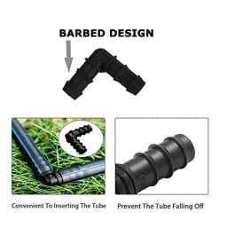 Radhe Elbow L Connector 16mm, Garden Drip Irrigation Accessories For 16mm Pipe 3