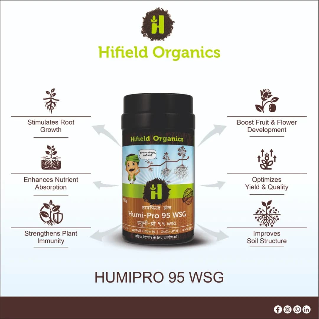 Humi-Pro 95 WSG Potassium Humate , Helps in White Root Development, Water Retention - Image 3