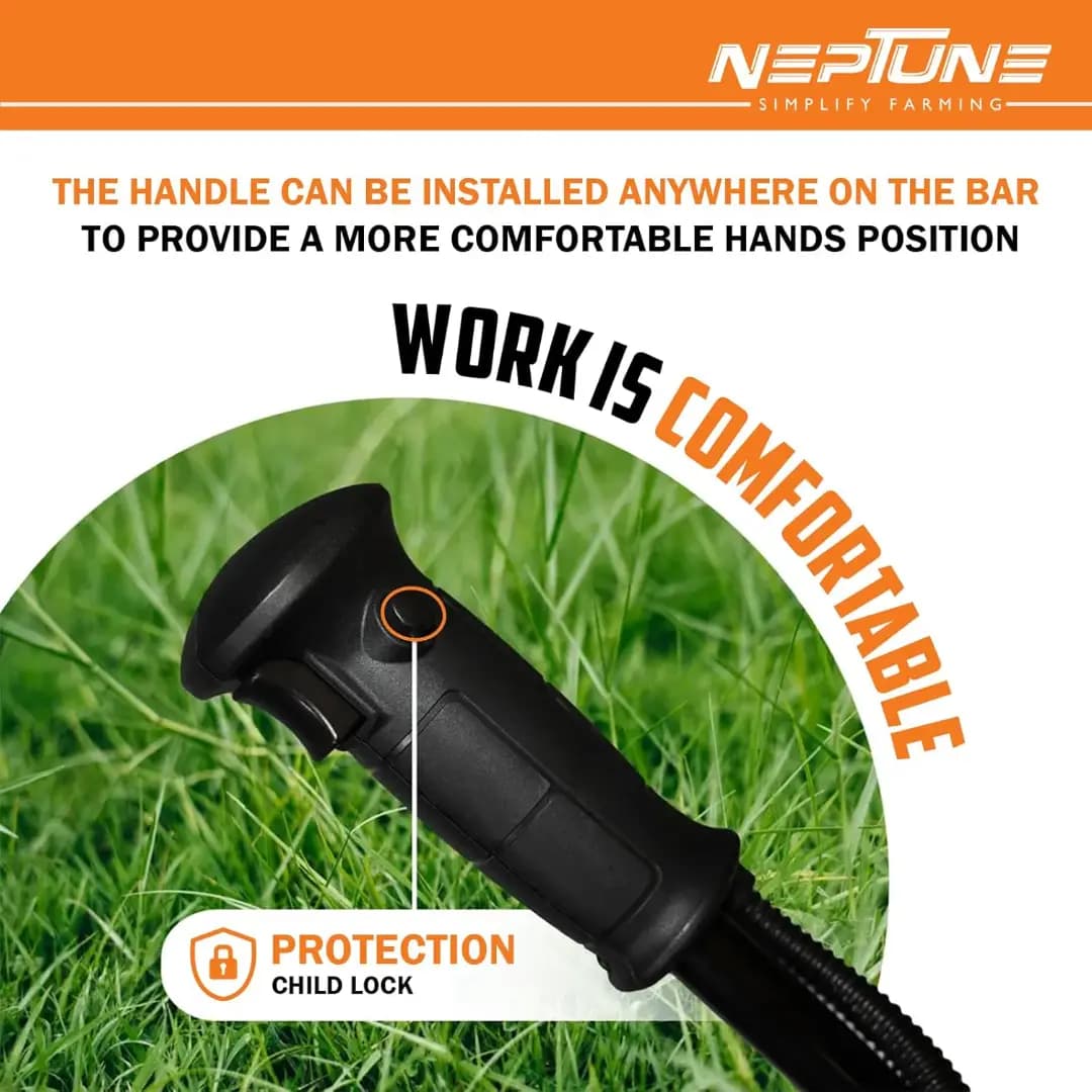 Neptune BC-1800E 2 In 1 Corded Electric Brush Cutter And Trimmer, 1800W, 7500RPM, 2 Types Blade, Ideal Grass Cutter For Home Garden - Image 8