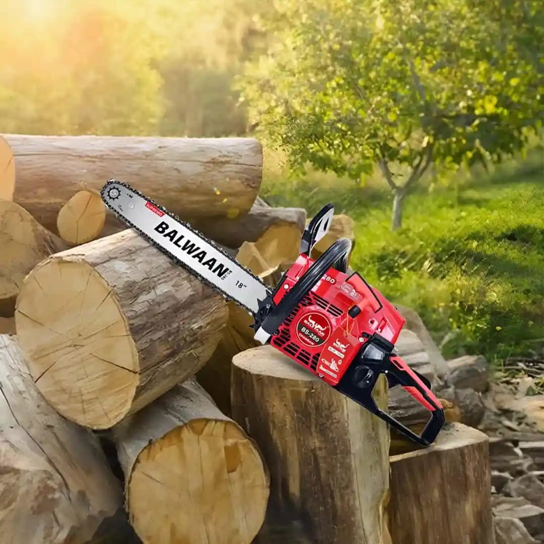 Balwaan BS-280 Supremo Chainsaw, 62cc Engine, 2 Stroke Petrol Operated, 1 Year Warranty - Image 6