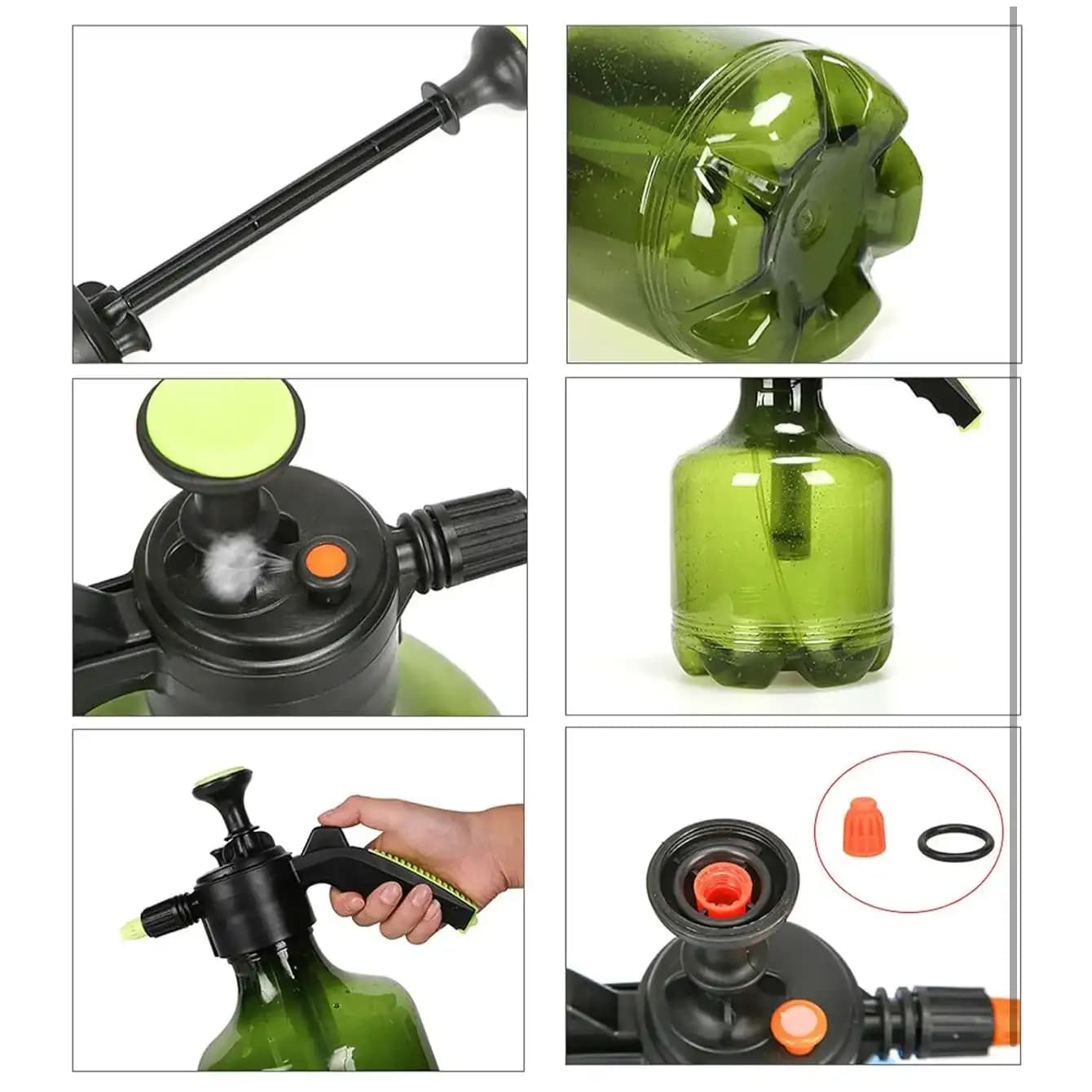 CropKraft Garden Sprayer 3 Liter Capacity, Ideal For Watering Plants, Cleaning Cars, Etc., Adjustable Trigger Spray For Precise Control - Image 5