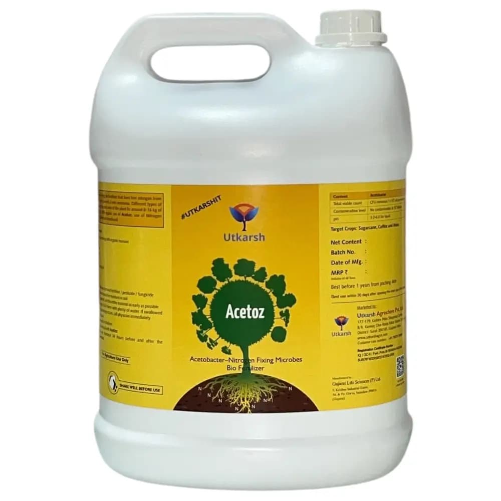 Utkarsh Acetoz (Acetobacter Nitrogen Fixing Microbes) Bio Fertilizer, Cost-Effective, Increases Yield and Nutrient Uptake - Image 6