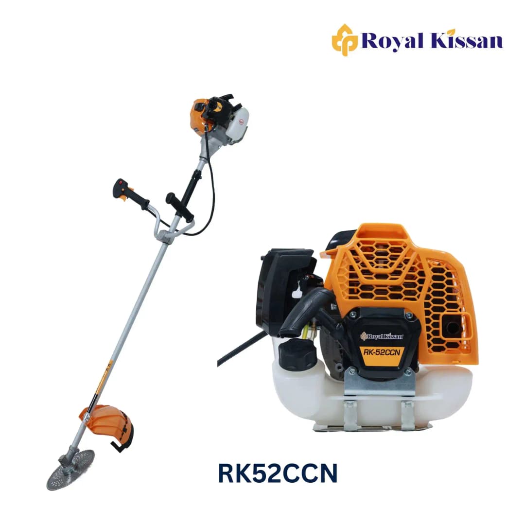 Royal Kissan RK-52CCN Ultra Premium Brush Cutter 2-Stroke Side Pack, RK-BC-UP52-SP 52CC Petrol Engine And Nylon Trimmer Blades, Gardening, Trimming - Image 2